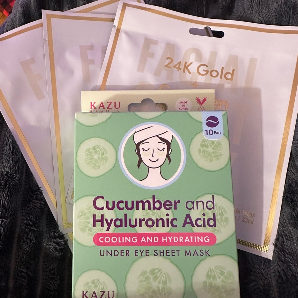 Kazu Cucumber and Hyaluronic Acid Under Eye Sheet Mask
